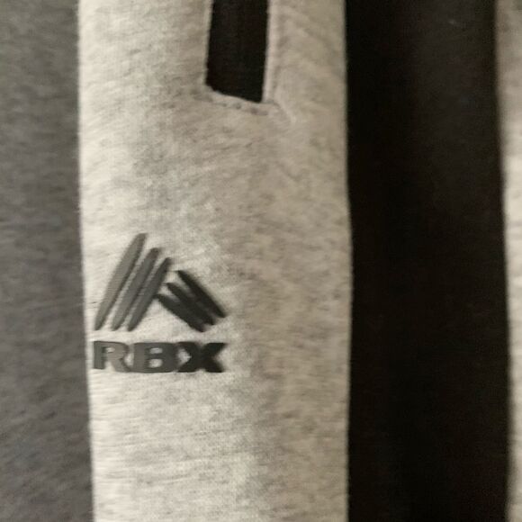 RBX grey black inserts sweatpants, brand new, comfortable, drawstring, Med - Picture 4 of 8